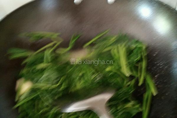 爆炒油菜的做法图解4