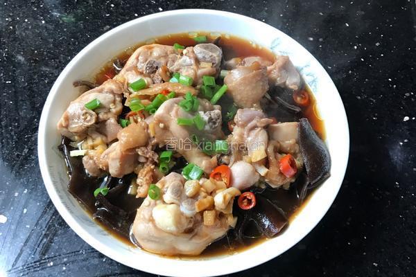 黑木耳蒸滑鸡腿的做法图解9