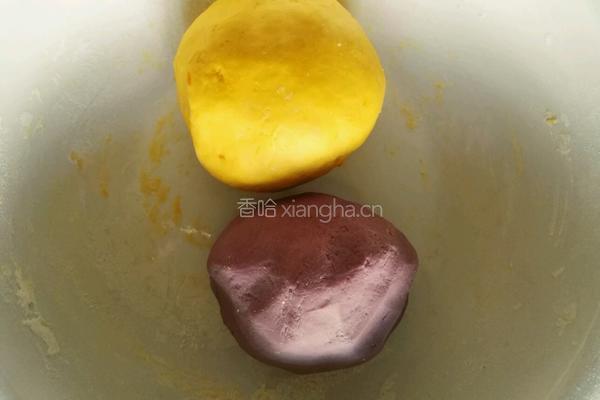 紫薯南瓜开花馒头的做法图解3