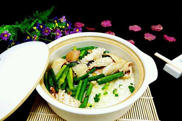鱿鱼煲仔饭的做法图解9