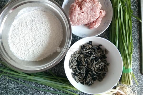 韭菜木耳馅饺子的做法图解1