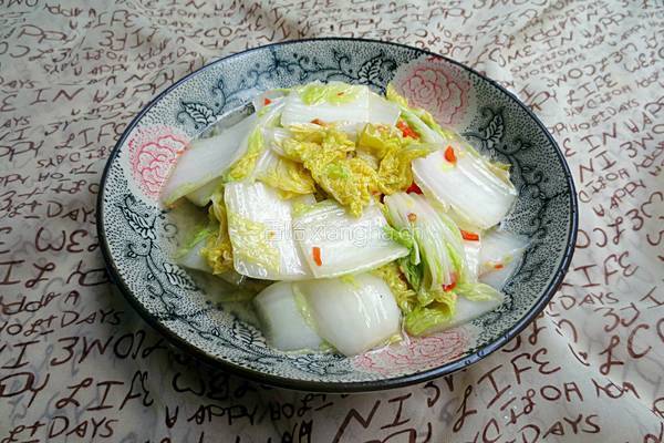 炝炒白菜的做法图解8
