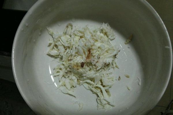 蟹肉荠菜豆腐汤的做法图解4