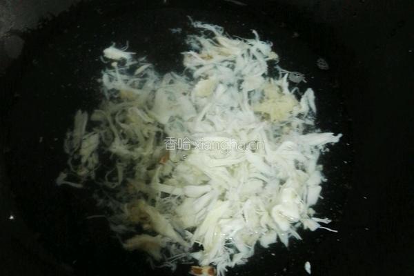 蟹肉荠菜豆腐汤的做法图解5
