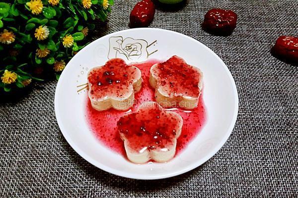 蓝莓豆腐的做法图解4