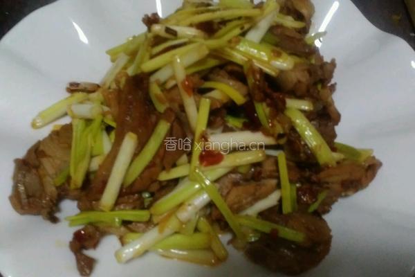 韭黄炒鸭肉的做法图解15