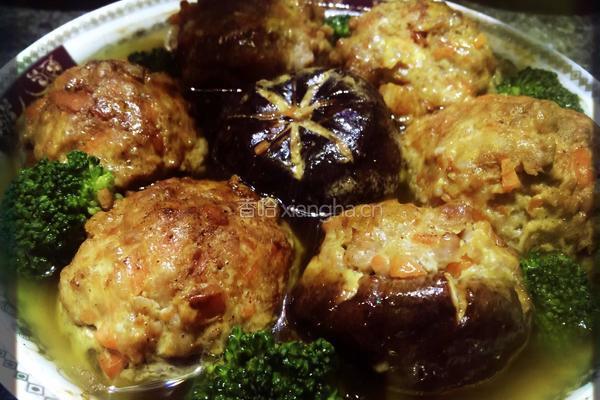 香菇盏 （香菇塞肉、香菇肉馅）的做法图解1