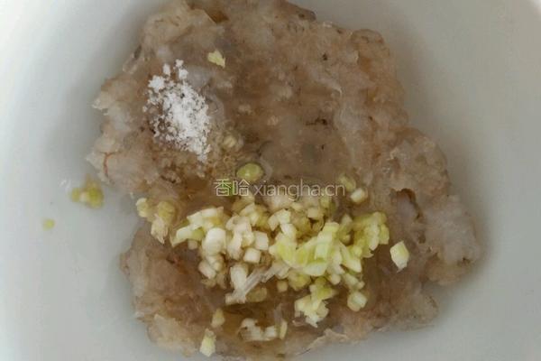 生菜鲜虾丸的做法图解3