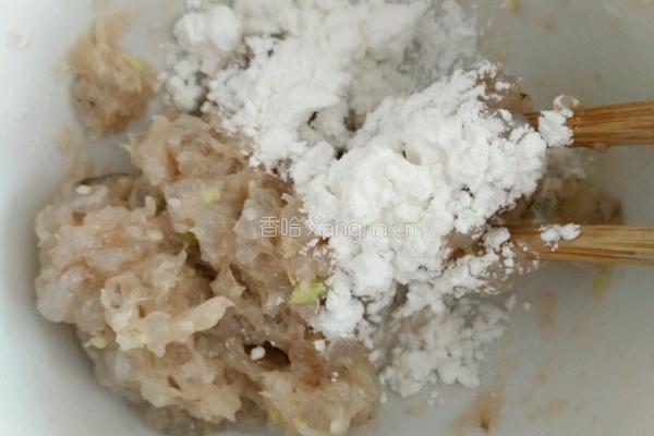 生菜鲜虾丸的做法图解4