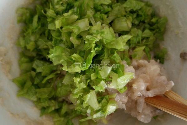 生菜鲜虾丸的做法图解5
