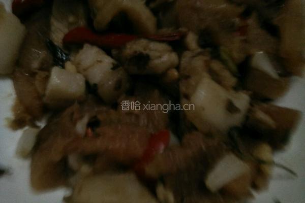 猪肉炒柚皮的做法图解7