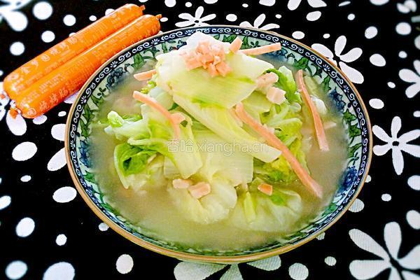 火腿炖白菜的做法图解8