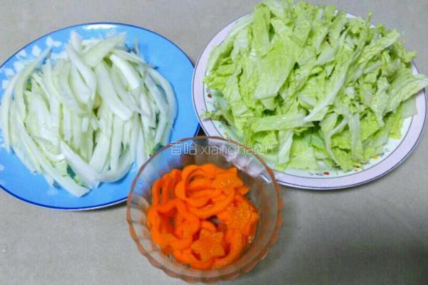 清炒白菜的做法图解2