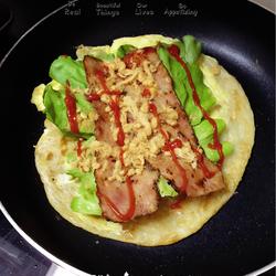 培根肉松手抓饼的做法[图]