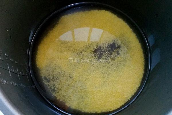 小米稀饭熬的做法图解2