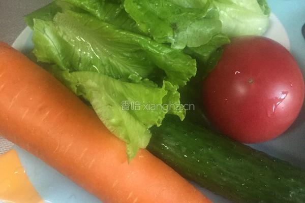 鸡肉蔬果沙拉的做法图解2