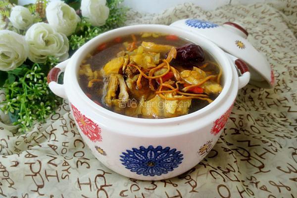 虫草花炖鸡汤的做法图解7