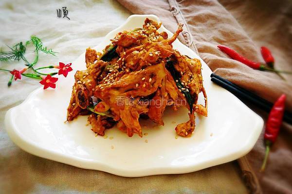 辣炒鸡叉骨的做法图解9