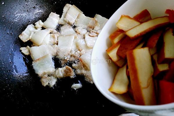 圆白菜回锅肉的做法图解9