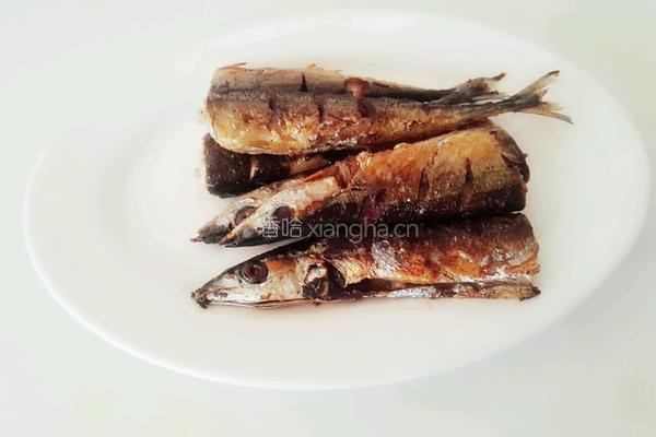 酱煎秋刀鱼的做法图解7