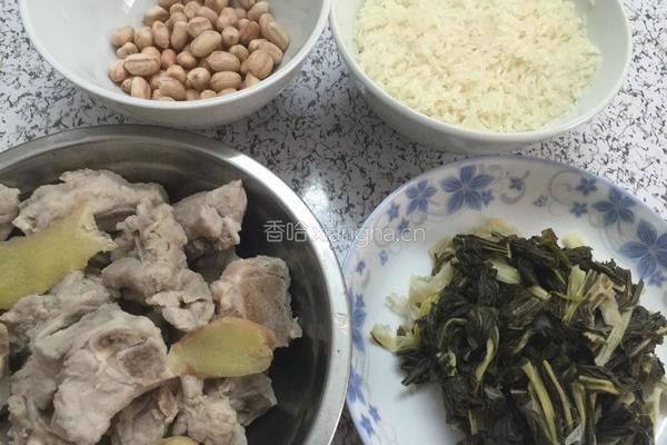 咸骨菜干粥的做法图解4