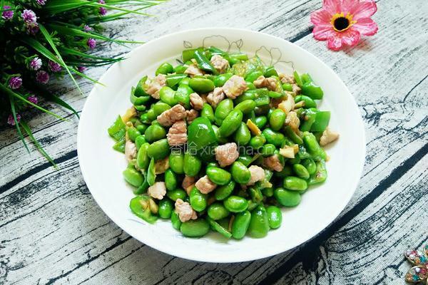 黄豆炒青椒的做法图解9