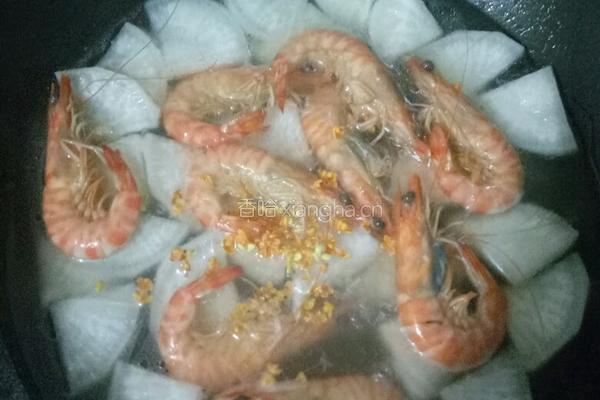 桂花萝卜虾汤的做法图解6