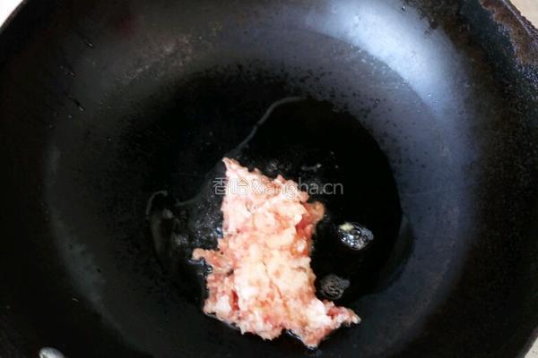 酸豆角肉沫打卤面的做法图解4