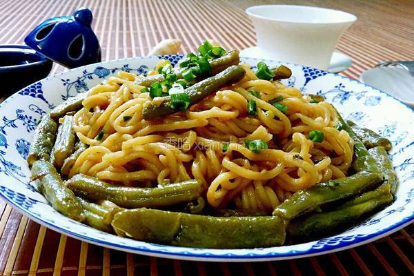素扁豆焖面的做法图解7