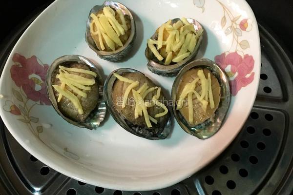 姜葱鲜蒸鲍鱼的做法图解5