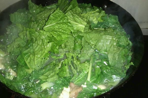 小白菜炖冻豆腐的做法图解10