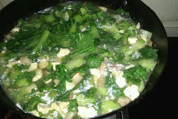 小白菜炖冻豆腐的做法图解11
