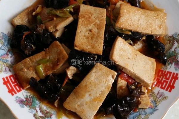 蚝油豆腐木耳的做法图解6