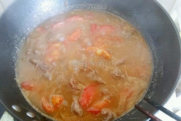 番茄牛肉粉丝汤的做法图解9