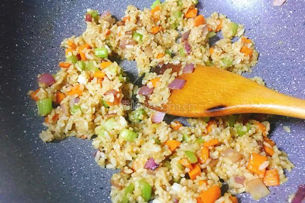 鳗鱼炒饭的做法图解9