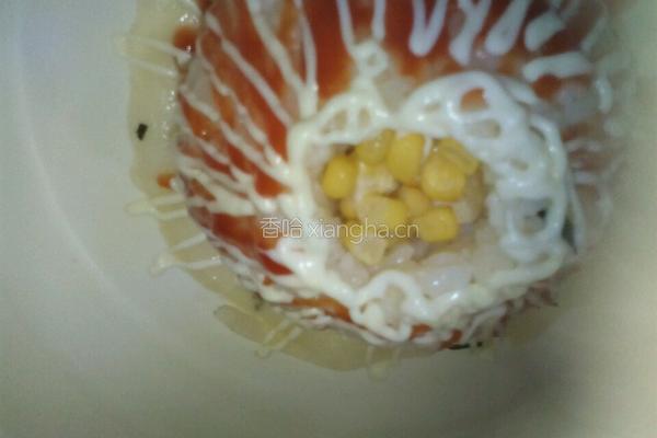 草莓果酱一熔岩芝士饭(堡)的做法图解19