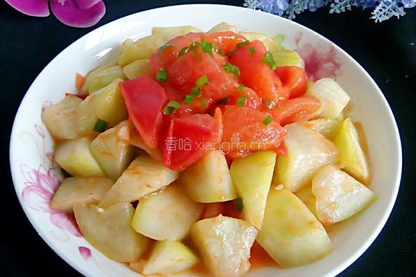 番茄炒瓠子的做法图解8