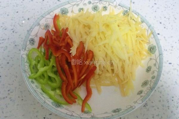 土豆丝卷饼的做法图解5