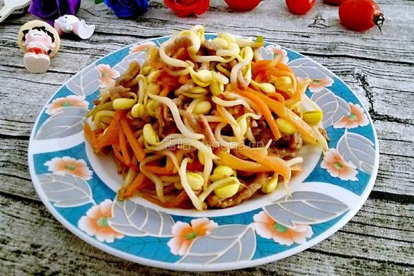 猪肉炒豆芽的做法图解11