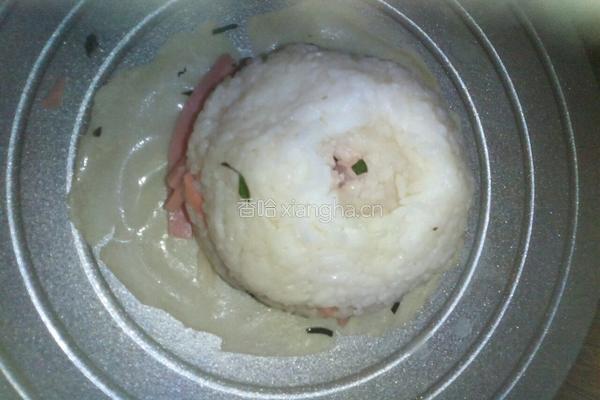 芒果汁一熔岩芝士饭(堡)的做法图解14