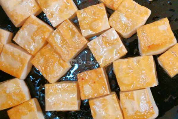 韭菜烩豆腐的做法图解3