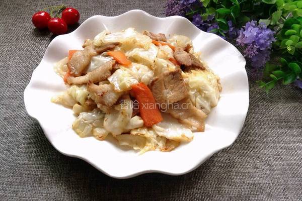 卷心菜回锅肉的做法图解8