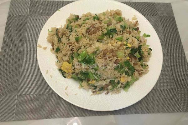 萝卜干炒饭的做法图解9