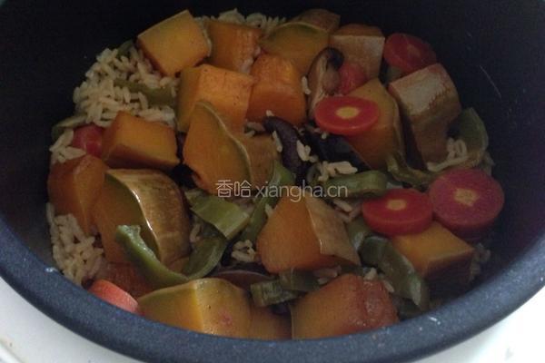 素南瓜焖饭的做法图解11