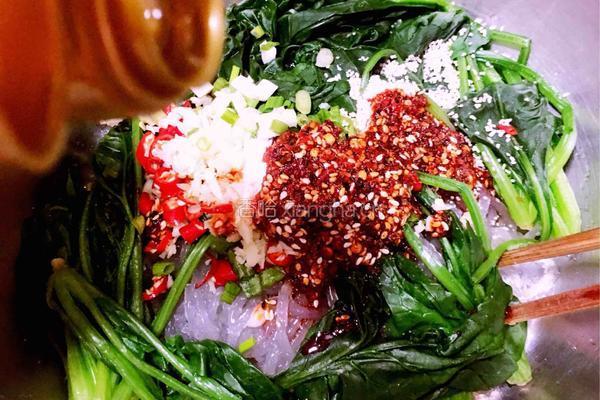 菠菜拌粉条的做法图解8