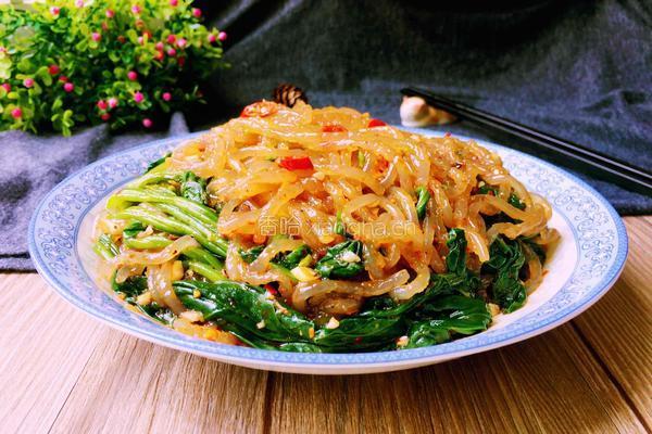 菠菜拌粉条的做法图解9