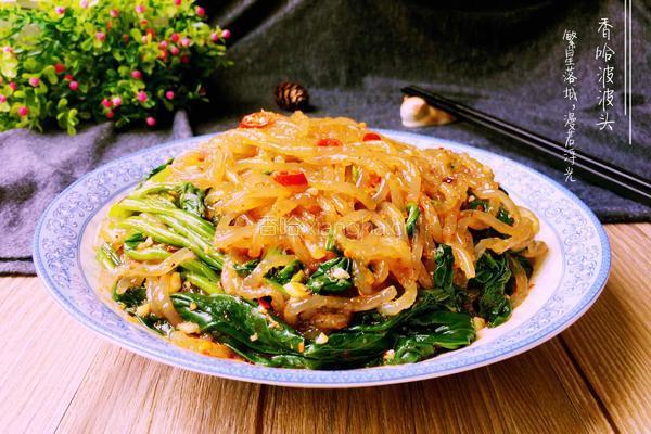 菠菜拌粉条