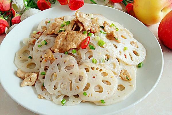 滑炒藕片瘦肉的做法图解20