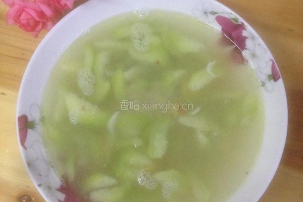 丝瓜虾皮汤的做法图解3