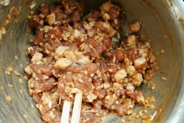 肉丁馒头的做法图解8
